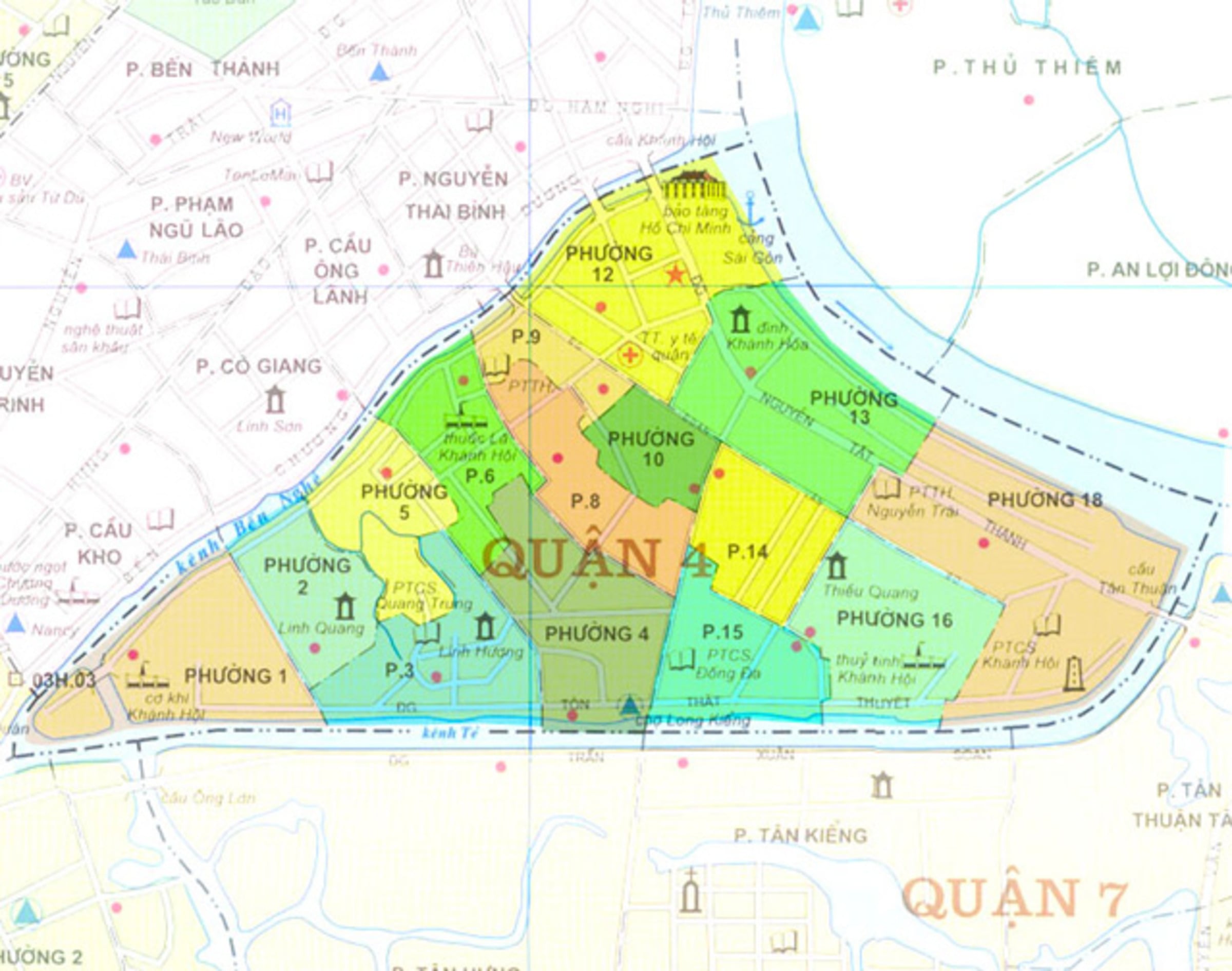Bản đồ Quận 4 TPHCM