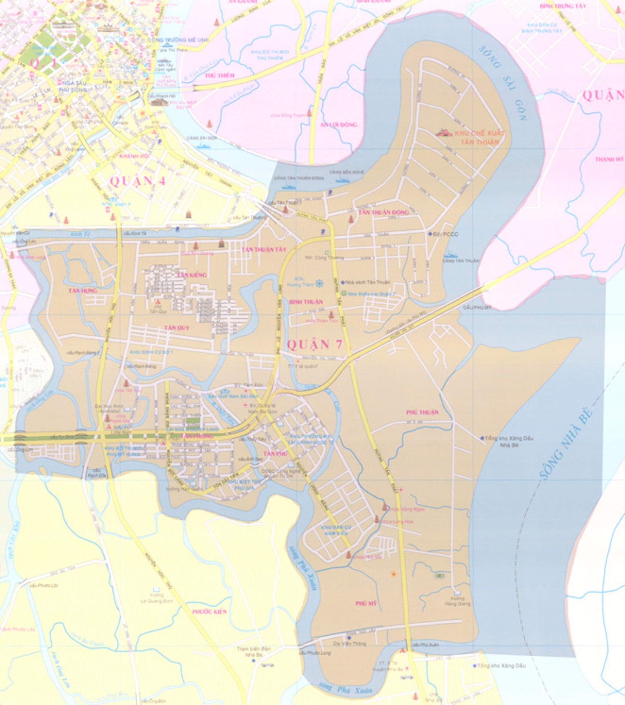 Bản đồ Quận 7 TPHCM